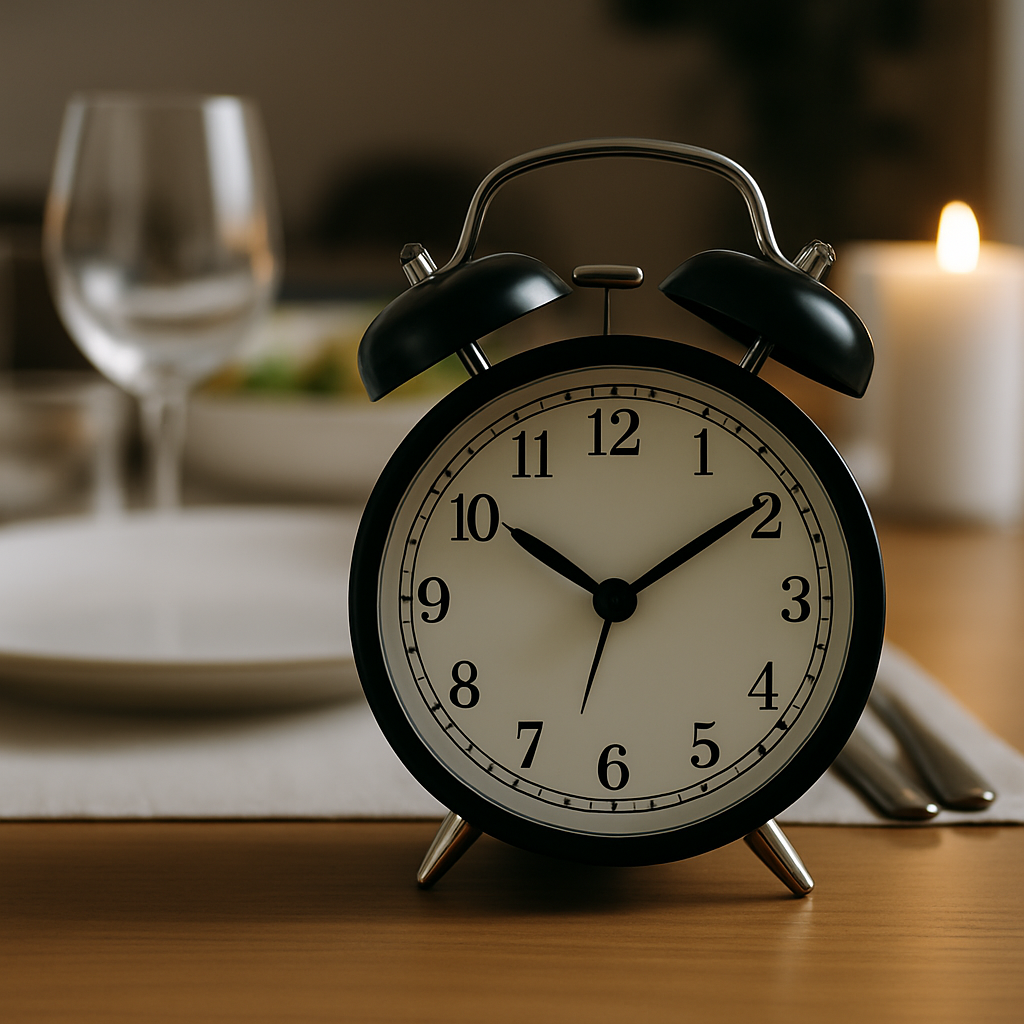 What time will dinner end tonight?