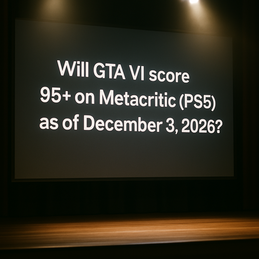 Will GTA VI score 95+ on Metacritic (PS5) as of December 3, 2026?